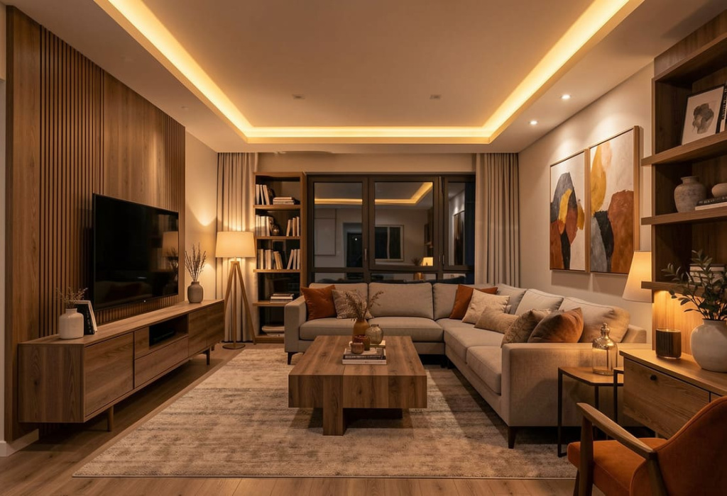 Способы монтажа подсветки потолка светодиодной лентой Способы монтажа подсветки потолка светодиодной лентой