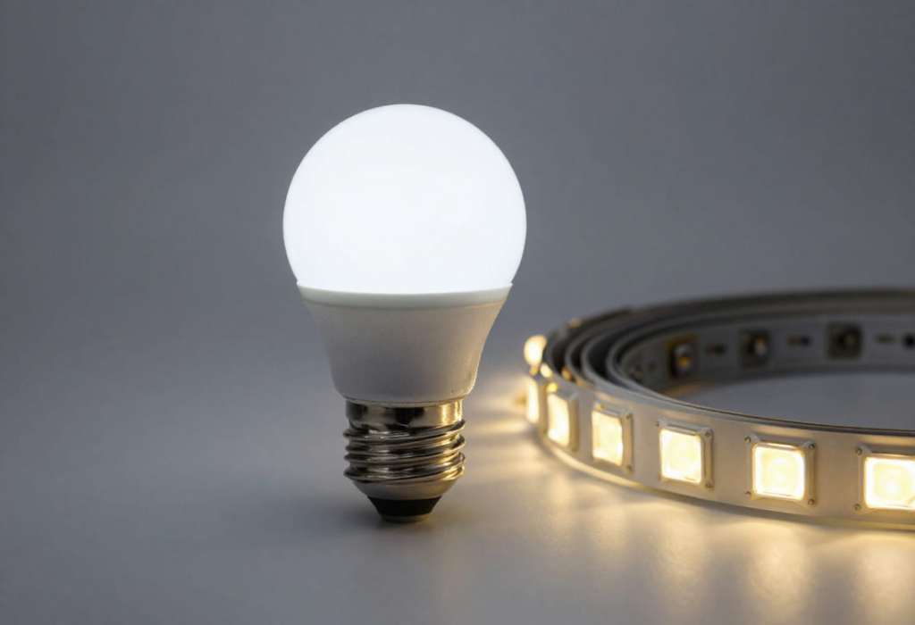 Сравнение потребления светодиодной ленты и обычной лампочки