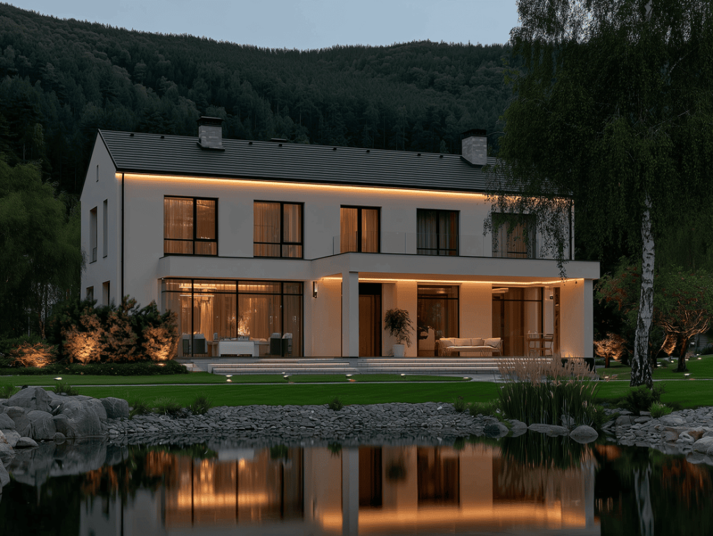 Как сделать внешнее освещение дома