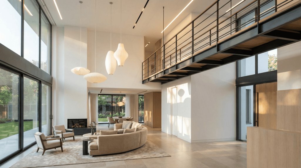 Освещение в доме со вторым светом