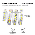 00-300 Светодиодная лента, 24В, 18Вт/м, smd2835, 168 д/м, IP20, 2000Лм/м, подложка 10мм, 5м, холодный белый.
