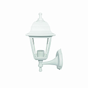 11-11 БЕЛ (НБУ 04-60-001 ЛЕДА) Светильник-фонарь настенный белый 4-хгранный прозрачное стекло