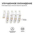 00-341 Светодиодная лента 24В, 16Вт/м, smd2835, 120д/м, IP20, 1500Лм/м, ширина подложки 10мм, 5м, т/б, 3000К.