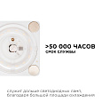 02-16 Плата светодиодная, 220В, 24Вт, smd2835, IP20, 80Лм/Вт, 4000 К, 120*63мм, прямоугольная с линзой,б/пульс., ДН