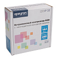 04-09 Контроллер RGB 12/24В,144/288Вт, встраиваемый с БЕЛОЙ многоцветной сенс. панелью, 86*86*28 мм