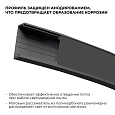 08-35-Ч Профиль алюминиевый для светодиодной ленты, анод., П-образный, гибкий, накладной, черный, 15х5,6мм, 2м, шир. ленты до 10мм, индивидуальная упаковка (рассеиватель черный, заглушки - 2шт., крепеж - 4шт.).