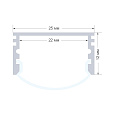 08-14 Профиль алюминиевый для светодиодной ленты, анод., П-образный , накладной, серебро, 25х12мм, 2м, шир. ленты до 20мм, индивидуальная упаковка (рассеиватель белый матовый, заглушки - 2шт, крепеж - 4шт) 08-14 Профиль алюминиевый для светодиодной ленты, анод., П-образный , накладной, серебро, 25х12мм, 2м, шир. ленты до 20мм, индивидуальная упаковка (рассеиватель белый матовый, заглушки - 2шт, крепеж - 4шт)