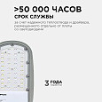 29-01 Светильник светодиодный, уличный, консольный 30Вт, 230/50Гц, 3300лм, 5000К, IP65, КСС "Ш", 380*172*65мм, Ø50мм, серый