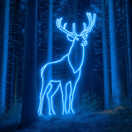 10-117 Комплект светодиодного НЕОНа 220В, 6Вт/м, синий, smd 2835, 144д/м, круглый, d=14мм, 10м, IP65,  с аксессуарами (сетевой шнур, заглушка, крепеж - 10шт)   