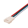 09-100 Комплект коннекторов (2 клипсы с проводами) для адресной светодиод.ленты 12/24В, RGB, IP20, подложка 10мм, 3pin.