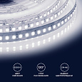 00-300 Светодиодная лента, 24В, 18Вт/м, smd2835, 168 д/м, IP20, 2000Лм/м, подложка 10мм, 5м, холодный белый.