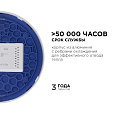 06-40 Светодиодная панель накладная круглая 220В, 18Вт, CRI:80Ra, 1440Лм, Ø170 мм,  алюминиевый корпус, изолированный драйвер, 4500К