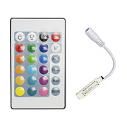 04-15 Мини-контроллер RGB 12/24 В, 72/144 Вт, IR, пульт кнопочный 04-15 Мини-контроллер RGB 12/24 В, 72/144 Вт, IR, пульт кнопочный