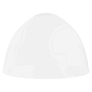 16-38 Плафон для светильника, белый, макс. 15Вт, Е27, Ø300х210мм, установочное отверстие Ø40мм, пластик