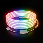 10-108 Комплект светодиодного НЕОНа 220В, 6Вт/м, RGB, smd5050, 80д/м, 10*18мм, 10м, IP65 (шнур с контроллером, заглушка, крепеж - 10шт)