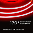 00-363 Светодиодная лента 24В, 14Вт/м, COB, 512д/м, IP20, ширина подложки   10мм, 5м, красный