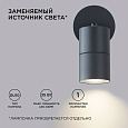11-117 Светильник уличный, настенный, поворотный, 1хMAX 35Вт, 1хGU10, ~230В/50Гц, IP54, 85х58х165мм, графит, алюминий, лампа в комплект не входит 11-117 Светильник уличный, настенный, поворотный, 1хMAX 35Вт, 1хGU10, ~230В/50Гц, IP54, 85х58х165мм, графит, алюминий, лампа в комплект не входит