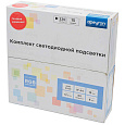10-51 Светодиодная лента, 220В, 12Вт/м, smd5050, 60д/м, IP65, белый шнур ПВХ с прозрачным рассеивателем 16х7мм, 15м, с аксессуарами, RGB