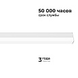 30-21 Светильник линейный светодиодный накладной NET, 12Вт, 230В/50Гц, 1320лм, 6500К, IP22, белый, 570х22х35мм