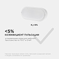 28-04 Светильник светодиодный герметичный 8Вт, 230В/50Гц, 650Лм, 6500К, IP65, 155х78х55мм, овал, матовый, белый
