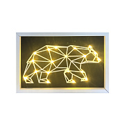 12-181 Светодиодный ночник "Медведь", теплый белый, 2хАА, МДФ, 300х200х40мм. 12-181 Светодиодный ночник "Медведь", теплый белый, 2хАА, МДФ, 300х200х40мм.