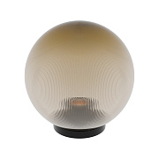 11-46 (НТУ 02-60-253) Уличный светильник-шар с основанием, 250мм,рассеиватель ПММА,призма золотая