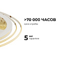 00-379 Светодиодная лента 24В 7 Вт/м, COB 384 д/м, 700 лм/м, ширина подложки 3мм, 5м, CRI90+, 4000K