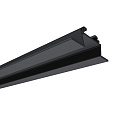 08-07-Ч Профиль алюминиевый для светодиодной ленты, анод., угловой, накладной, черный, 28,5х10,4мм, 1м, шир. ленты до 10мм, индивидуальная упаковка (рассеиватель матовый, заглушки - 2шт.), 3014.