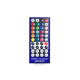 04-29 Контроллер для ленты RGBW, 12-24В, 72/144Вт, 4*1.5A/канал, IP20, пульт кнопочный ИК, 61*35*22мм