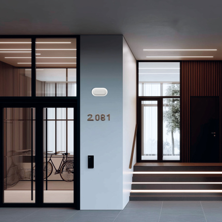 О28-04 Светильник светодиодный герметичный 8Вт, 230В/50Гц, 650лм, 6500К, IP65, 160х85х38мм, овал, белый