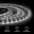 00-339 Светодиодная лента 24В, 14,4Вт/м, smd5050, 60д/м, IP20, 800Лм/м, ширина подложки 10мм, 5м, д/б, 4000К.