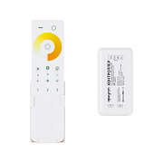 04-50 Комплект: контроллер и 3-х зонный сенсорный пульт ССТ, 12/24В, 144/288Вт, 2 канала х 6А, IP20, пульт сенсорный (без батареек), радио, 11 кноп. и кольцо