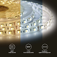 00-117 Светодиодная лента, 12В, 14,4Вт/м, smd5050, 60д/м, IP65, 700Лм/м, ширина подложки 10мм, 5м, холодный белый+теплый белый