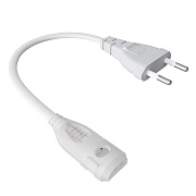 03-174 Шнур питания с вилкой для подключения светодиодной ленты COB 220В-driverless 240д/м, 4А (для арт.10-110/111/112)