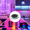 10-101 Комплект адресной светодиодной ленты 24В, 14,4Вт/м, smd5050, 60д/м, IP20, ширина подложки 10мм(черная), 10м, RGB, с аксессуарами (адаптер питания, контроллер для адресной RGB ленты с радио пультом).