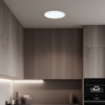 06-55 Светодиодная панель встраиваемая круглая 220В, 18Вт, CRI:80Ra, 1440Лм, Ф 170/155 мм, алюминиевый корпус, изолированный драйвер, 6500K