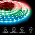 00-337 Светодиодная лента 24В, 14,4Вт/м, smd5050, 60д/м, IP20, ширина подложки 10мм, 5м, RGB.