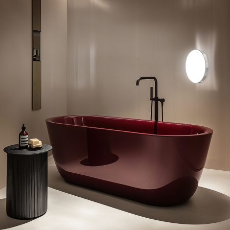 18-147 Светильник светодиодный накладной, СПА, 40Вт, 230В/50Гц, 3200лм, 4000К, IP54, ø370х30 мм, круг, серебро, полипропилен, монтажная платформа в комплекте