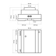 03-161 Блок питания на DIN-рейку 12 В, 60 Вт, 175-264 В, 5 А, IP20, 78х93х56 мм, ABS-пластик, белый