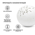 12-075 Светильник декоративный, настольный, "Салют" маленький, керамический, Е14 25Вт, 220В, размер: 16*16*14 см.