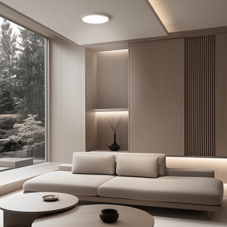 18-126 Светильник светодиодный, накладной, SPIN, 24Вт, 230В/50Гц, 2400лм, 6500К, IP40, ø230х25, круг, белый, монтажная платформа в комплекте