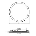 06-56 Светодиодная панель встраиваемая круглая 220В, 24Вт, CRI:80Ra, 1920Лм, Ø220/208 мм, алюминиевый корпус, изолированный драйвер, 6500K