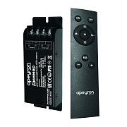 04-38 Диммер, 12/24В, 288/576Вт, 3 канала х 8А, IP20, пульт "easy control", радио, 10 кноп., 117х42х24 мм.