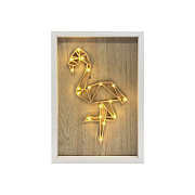 12-178 Светодиодный ночник "Фламинго", теплый белый, 2хАА, МДФ, 300х200х40мм. 12-178 Светодиодный ночник "Фламинго", теплый белый, 2хАА, МДФ, 300х200х40мм.