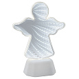 NL-08 Светодиодный ночник зеркальный, "Ангел", дневной белый, 3хАА, пластик,140х72х190мм.