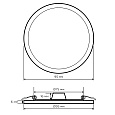 06-16 Светодиодная панель встраиваемая круглая 220В, 7Вт, 560Лм, CRI:80Ra, Ø95/75мм, алюминиевый корпус, изолированный драйвер, 4500К