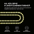 00-349 Светодиодная лента 24В, 8Вт/м, smd2835, 60д/м, IP20, 700Лм/м, подложка S-типа 6мм, 5м, т/б, 3000К.