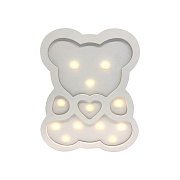 12-176 Светодиодный ночник "Мишка", теплый белый, 2хААА, МДФ, 240х33х298мм. 12-176 Светодиодный ночник "Мишка", теплый белый, 2хААА, МДФ, 240х33х298мм.