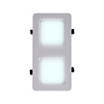 42-018 Светодиодный светильник встраиваемый, для подвесных потолочных систем, 24Вт, 2400Лм, 6500К, 150х300х27мм.