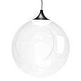 FT-13-01 Фитосветильник подвесной, светодиодный, стеклянный шар Ø150мм, 220В, 1Вт, кабель 1м, черный (без наполнения)
